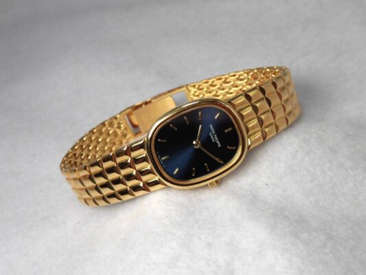 レディース パテック・フィリップ GOLDEN ELLIPSE BLUE DIAL 4764/15（ML-22／1990ｓ)の詳細写真2枚目