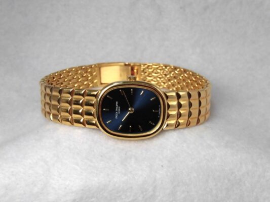 レディース パテック・フィリップ GOLDEN ELLIPSE BLUE DIAL 4764/15（ML-22／1990ｓ)の詳細写真3枚目