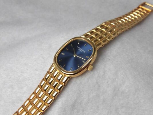 レディース パテック・フィリップ GOLDEN ELLIPSE BLUE DIAL 4764/15（ML-22／1990ｓ)の詳細写真5枚目