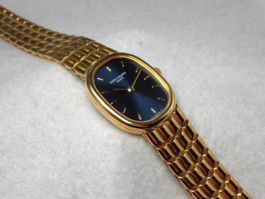 レディース パテック・フィリップ GOLDEN ELLIPSE BLUE DIAL 4764/15（ML-22／1990ｓ)の詳細写真6枚目