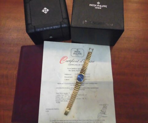 レディース パテック・フィリップ GOLDEN ELLIPSE BLUE DIAL 4764/15（ML-22／1990ｓ)の詳細写真9枚目
