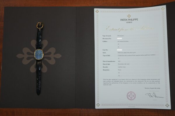 パテック・フィリップ GOLDEN ELLIPSE YG PURPLE DIAL 3848（34／1976年)の詳細写真9枚目