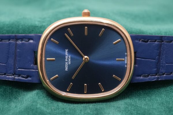 パテック・フィリップ GOLDEN ELLIPSE BLUE DIAL JUMBO 3738/100（43／1992年)の詳細写真2枚目