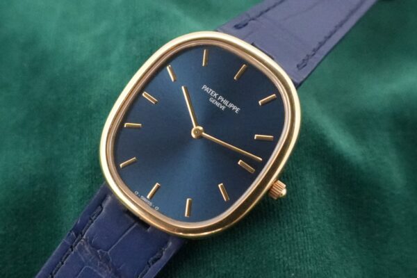 パテック・フィリップ GOLDEN ELLIPSE BLUE DIAL JUMBO 3738/100（43／1992年)の詳細写真3枚目