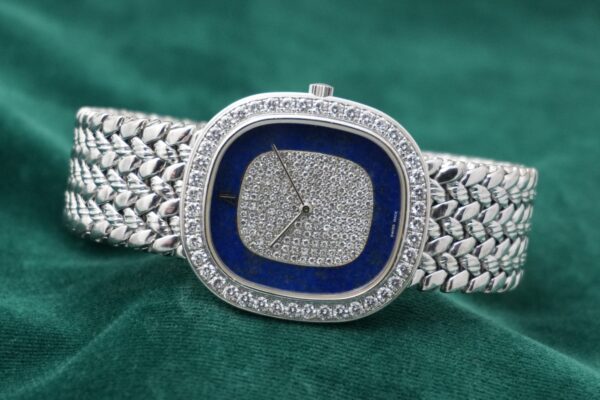 AUDEMARS PIGUET 18KWG LAPIS LAZULIDIAL INTEGRATED BRACELET（07／1980s)の詳細写真1枚目