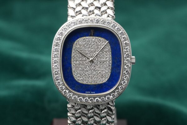 AUDEMARS PIGUET 18KWG LAPIS LAZULIDIAL INTEGRATED BRACELET（07／1980s)の詳細写真2枚目