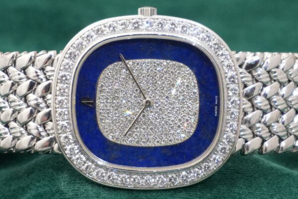 AUDEMARS PIGUET 18KWG LAPIS LAZULIDIAL INTEGRATED BRACELET（07／1980s)の詳細写真4枚目