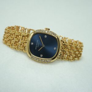 レディース パテック・フィリップ GOLDEN ELLIPSE BLUE DIAL 4514/1
