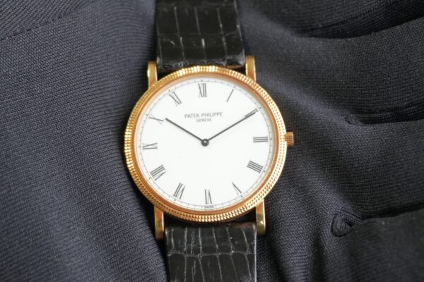 パテック・フィリップ カラトラバ YG WHITE ROMAN DIAL 3520/D（58／1988年)の詳細写真12枚目