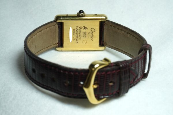 レディース カルティエ must tank Vermeil Garnet Dial SM（ML-31／1980ｓ)の詳細写真4枚目