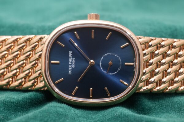 パテック・フィリップ GOLDEN ELLIPSE BLUE DIAL 3978/17（47／1990s)の詳細写真6枚目