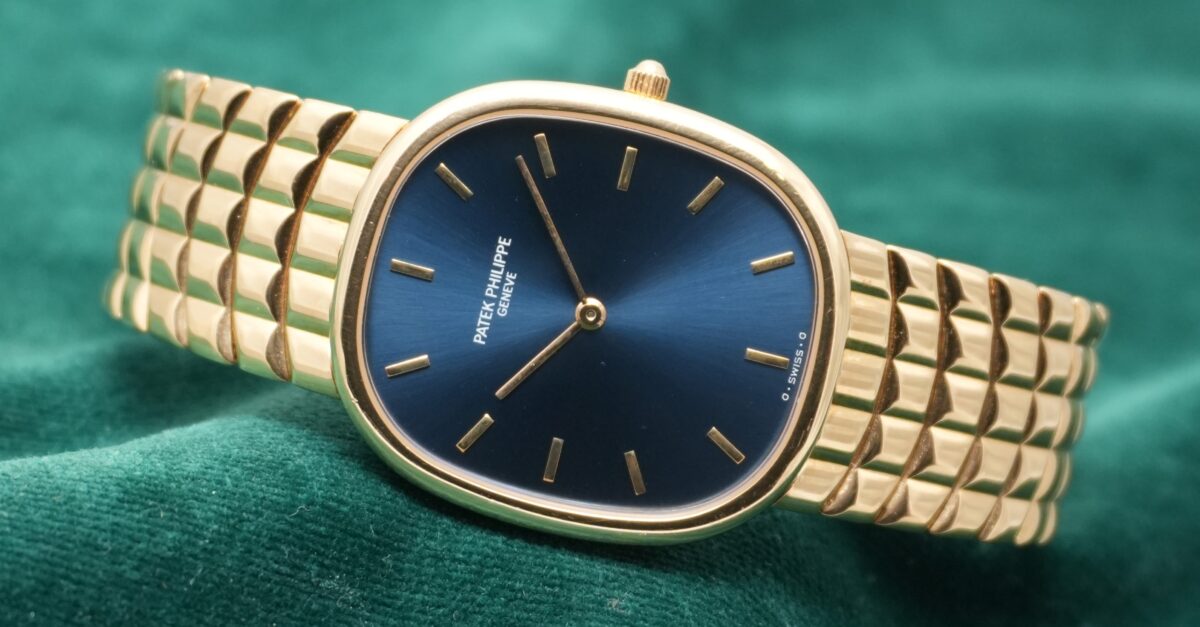 パテック・フィリップ GOLDEN ELLIPSE BLUE DIAL JUMBO 3738/115（49