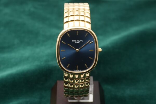 パテック・フィリップ GOLDEN ELLIPSE BLUE DIAL JUMBO 3738/115（49／1988年)の詳細写真3枚目