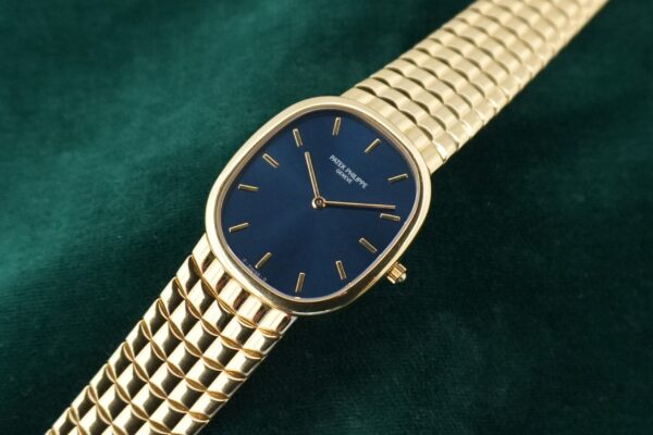 パテック・フィリップ GOLDEN ELLIPSE BLUE DIAL JUMBO 3738/115（49／1988年)の詳細写真4枚目