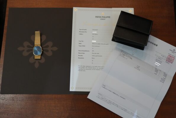 パテック・フィリップ GOLDEN ELLIPSE BLUE DIAL JUMBO 3838/1（51／1981年)の詳細写真10枚目
