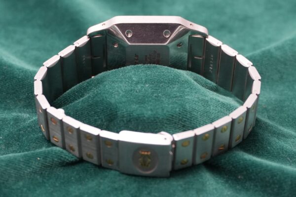 カルティエ SANTOS CARREE LM SS/YG 2961 GARNET DIAL（31／1980s)の詳細写真5枚目