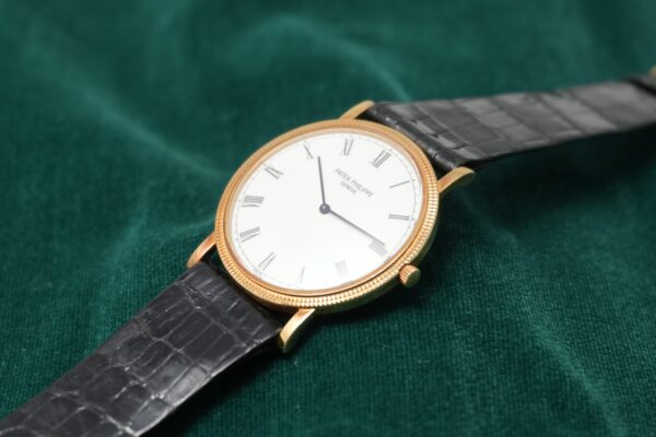 パテック・フィリップ カラトラバ YG WHITE ROMAN DIAL 3520/D（58／1988年)の詳細写真4枚目