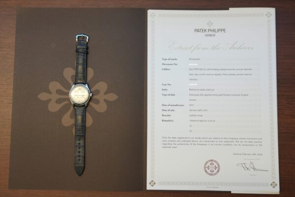 パテック・フィリップ ANNUAL CALENDAR PLATINUM REF.5056（60／2001年)の詳細写真10枚目