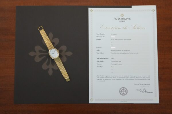 パテック・フィリップ GOLDEN ELLIPSE REF.3989/10（61／1988年)の詳細写真10枚目