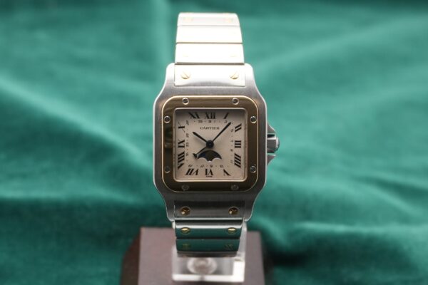 カルティエ SANTOS GALBEE LM MOONPHASE 119901（31／1990年代)の詳細写真2枚目
