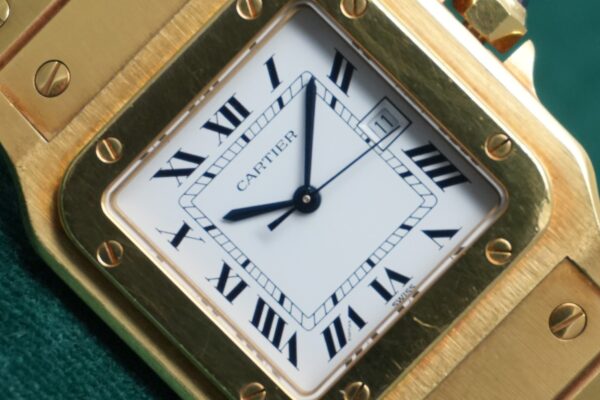 カルティエ SANTOS CARRÉE 2960 18KYG（35／1980s)の詳細写真3枚目