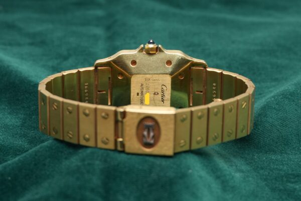 カルティエ SANTOS CARRÉE 2960 18KYG（35／1980s)の詳細写真5枚目