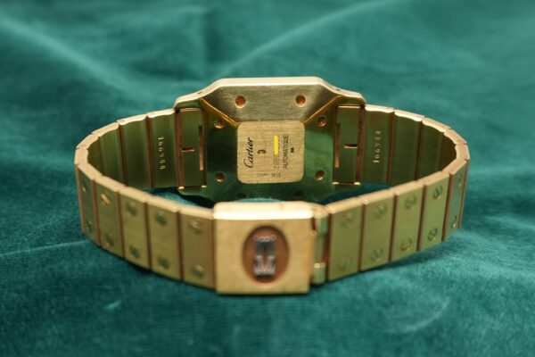 カルティエ SANTOS CARRÉE 2960 18KYG（35／1980s)の詳細写真6枚目