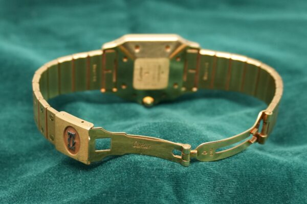 カルティエ SANTOS CARRÉE 2960 18KYG（35／1980s)の詳細写真8枚目