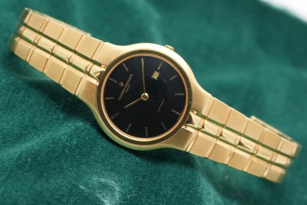 VACHERON CONSTANTIN PHIDIAS YELLOW GOLD BLACKDIAL 48010（10／1990s)の詳細写真3枚目
