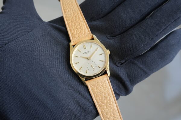 パテック・フィリップ カラトラバ YG  SILVER DIAL 3796J（65／1982年)の詳細写真10枚目