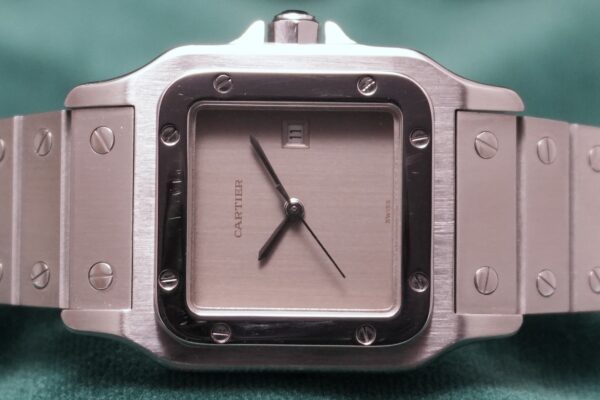 カルティエ SANTOS CARREE LM SS 2960 GHOST DIAL（45／1980s)の詳細写真2枚目