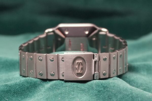 カルティエ SANTOS CARREE LM SS 2960 GHOST DIAL（45／1980s)の詳細写真7枚目
