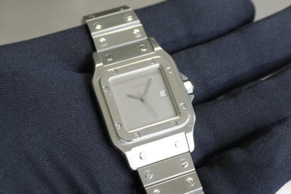 カルティエ SANTOS CARREE LM SS 2960 GHOST DIAL（45／1980s)の詳細写真10枚目