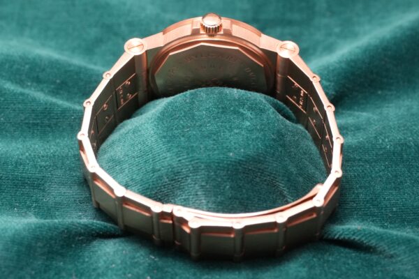 BVLGARI DIAGONO LCV35G 18K YG BLACK DIAL DIAMOND‑SET（03／1990s)の詳細写真4枚目