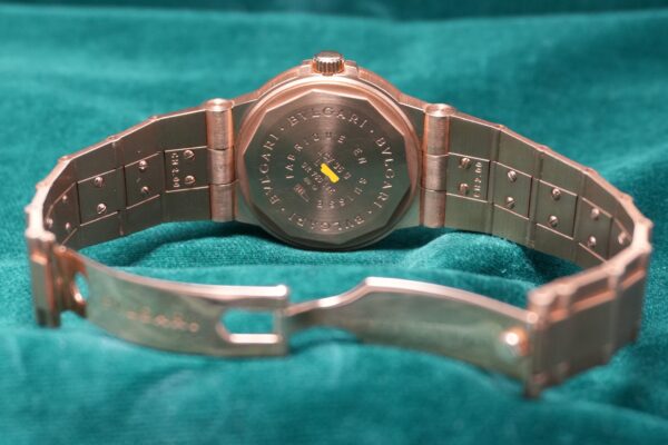 BVLGARI DIAGONO LCV35G 18K YG BLACK DIAL DIAMOND‑SET（03／1990s)の詳細写真6枚目