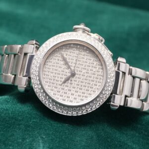 カルティエ PASHA BRACELET 2308 18KWG DIAMOND DIAL