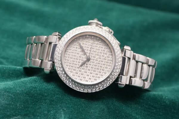 カルティエ PASHA BRACELET 2308 18KWG DIAMOND DIAL（47／2001年)の詳細写真1枚目