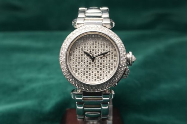 カルティエ PASHA BRACELET 2308 18KWG DIAMOND DIAL（47／2001年)の詳細写真3枚目