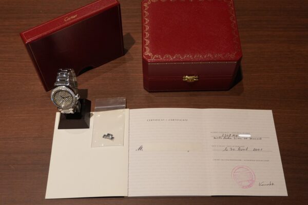 カルティエ PASHA BRACELET 2308 18KWG DIAMOND DIAL（47／2001年)の詳細写真8枚目